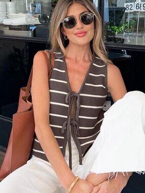 Sweater Vest Knit Top